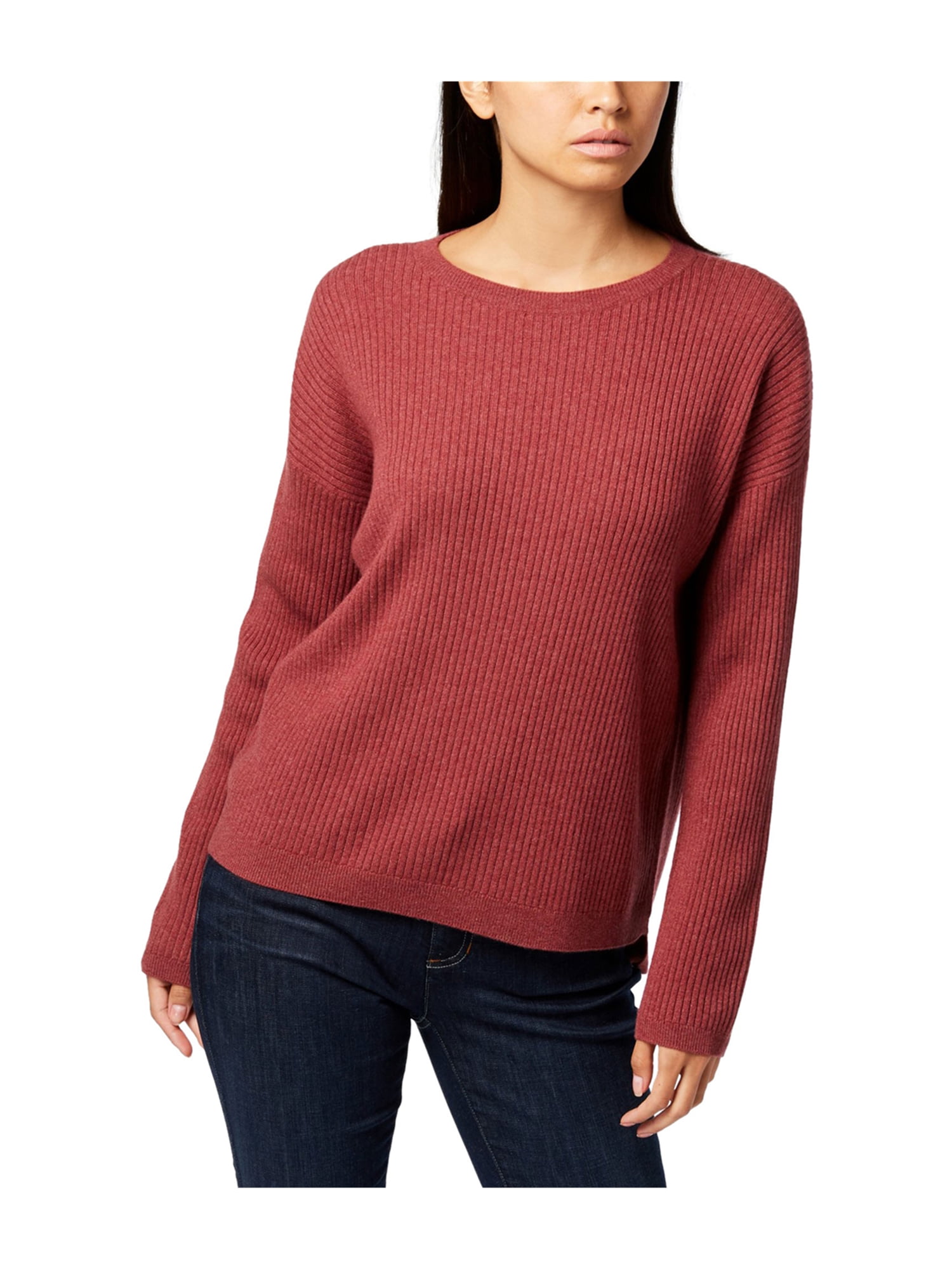 Eileen Fisher Womens Box Top Pullover Sweater darkred XS | Walmart Canada