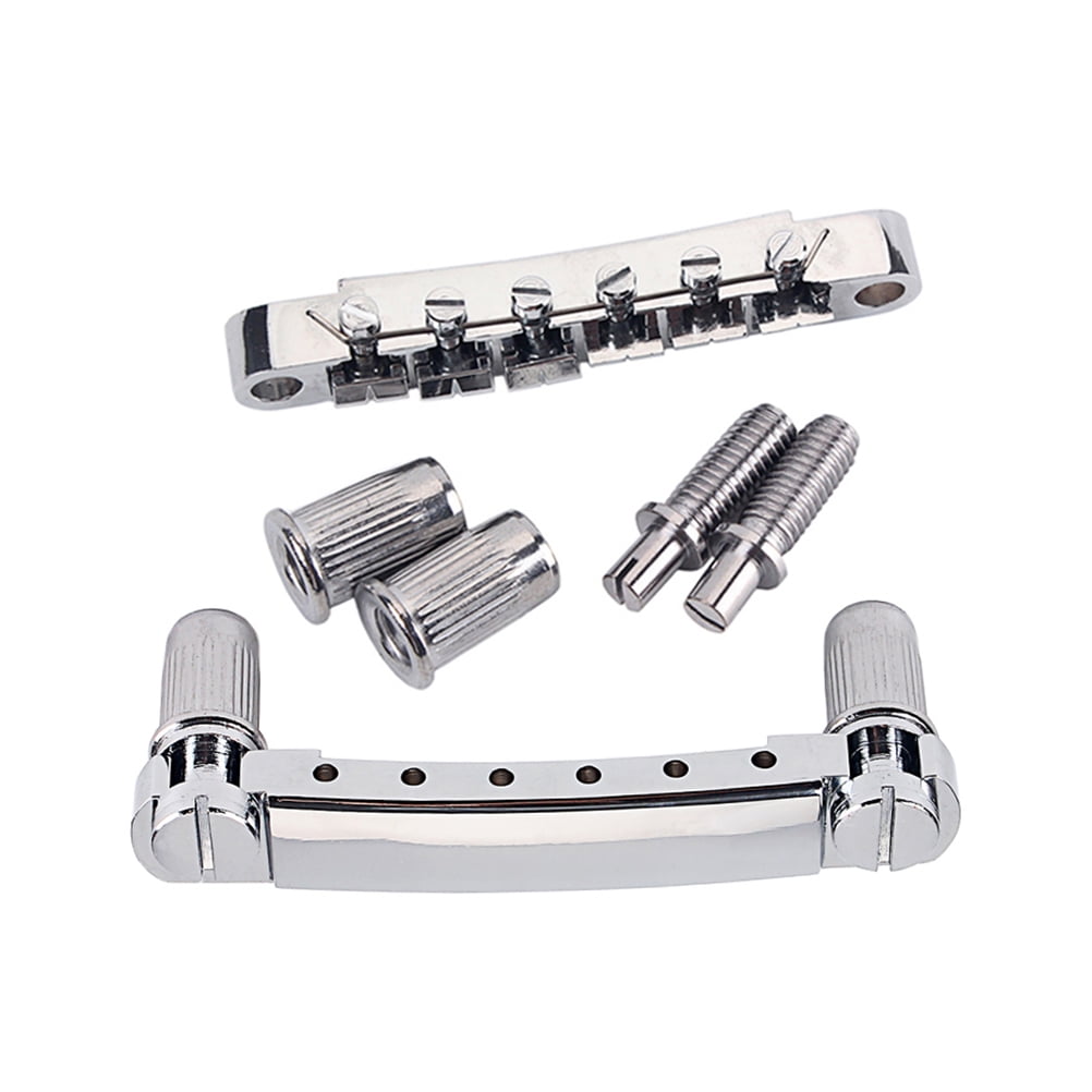 Buy Hemoton Guitar Bridge Saddle Roller Acoustic Locking Tune Matic Lp