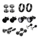 thumbnail image 1 of Pendientes de aro Salvador Acero inoxidable 14x Hoop Studs 6 mm negro, 1 of 10
