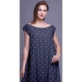 thumbnail image 4 of Bimba Printed Womens Nightgown LadiesÂ&nbsp;NightwearÂ&nbsp;Nursing Dress Rayon Sleepwear, 4 of 4