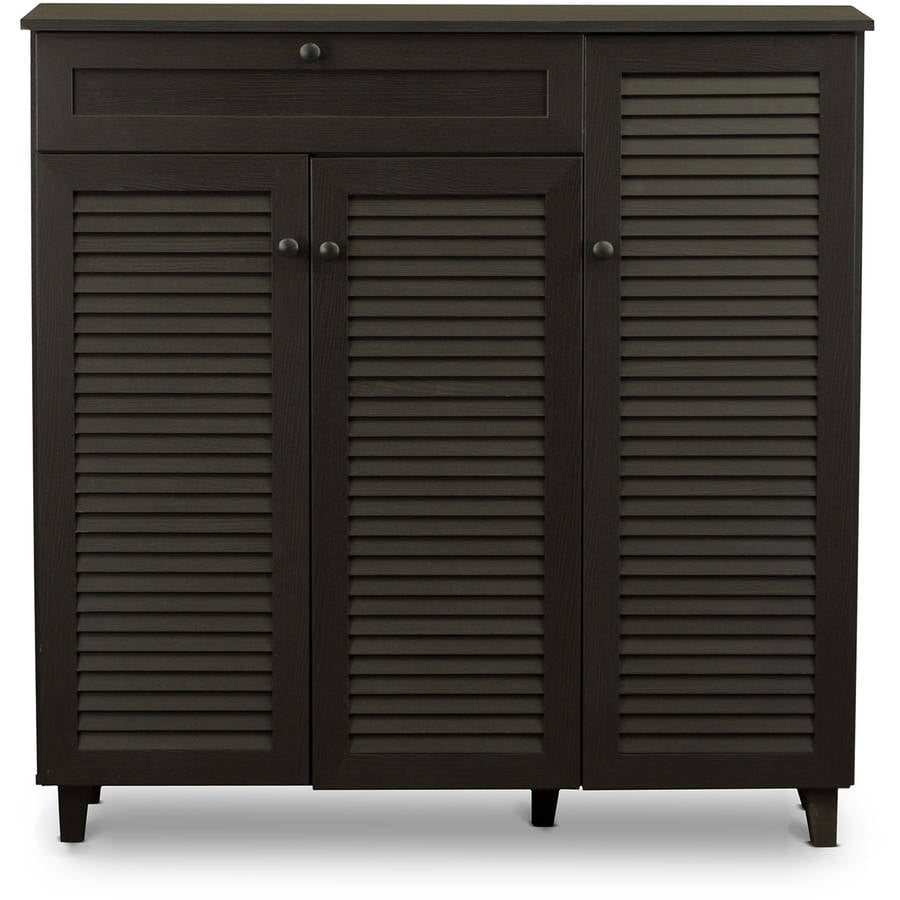 Wholesale Interiors Psinta Dark Brown Modern Shelving Unit