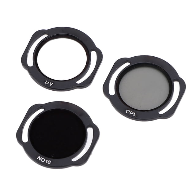 Filtro De Lente De Cámara Para Drones, Montaje Adhesivo Seguro UV CPL Filtro ND Para Lentes De Drones 3 En 1 Para Fotografía
