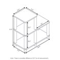 thumbnail image 3 of Furinno Turn-N-Tube Toolless Assembly 2-Tier Ladder Shape Grey Book Shelf with Open Frame Design, Corner Shelf, Open Shelves, for Living Room, Garage, Home Office, Grey Oak, 3 of 4