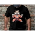 thumbnail image 2 of Funny Wolf Kung Fu Karate Judo Taekwondo Martial Art Gift T-Shirt Howling Wolf Martial Art Birthday Holiday Present Men Women Kids Tshirt, 2 of 10