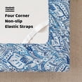 thumbnail image 2 of Twin Size Sheet Set Paisley Printed Bed Sheets for Single Bed Piece Microfiber Fitted Sheet with ” Deep Pocket & Straps Patterned Bedding Sheets & Pillowcase Set, 2 of 9