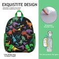 thumbnail image 5 of Roaring Jungle Dino Student Backpack – Artistic Watercolor Dinosaur Print with Colorful Nature Scene and Cute Baby Dino Pattern, 5 of 6