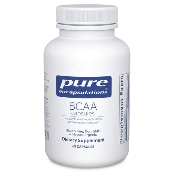 Pure Encapsulations BCAA Capsules | Hypoallergenic Supplement To Support Muscle Function During Exercise* | 90 Capsules
