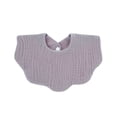 thumbnail image 2 of Rohuuque Fashionable Solid Color Comfortable And Cute Pleated Newborn Bib For Boys And Girls Free Size Purple, 2 of 3