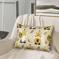 thumbnail image 3 of Disketp Gnomes Bees And Sunflowers Satin Pillowcase For Hair And Skin - Satin Pillow Cases Standard Size 20x30 Inches With Zipper,Gifts For Women Men, 3 of 8