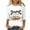 White, variant on Womens 3/4 Length Sleeve Shirts Halloween Blouses Fashion Halloween Printed Plus Size Tunic Tops Blouses Fall Casual Round Neck Pullover Halloween Holiday Costume TShirt