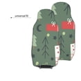 thumbnail image 6 of XMXT 2Pcs Car Seat Cover Decor Protector, Gift Christmas Trees Graffiti Front Seat Covers for Cars SUVs, Universal Fit, 6 of 9