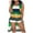 Green, variant on Ashirexll Two Piece Sets for Women, Womens Summer Outfits, Fashion Stripe Round Neck Top Elastic Waist Pocket Pant 3 Piece Set