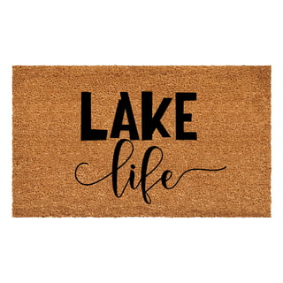 Lake Life Oars Doormat, Waves Oars Summer Lake House Door Mat