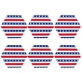 thumbnail image 2 of Pofeuu American Patriotic Stars And Stripes Print Leather Coasters Set of 6, Round Cups Mugs Mat Pad for Home Kitchen Heat Resistant Drink Coasters,Hexagon, 2 of 7