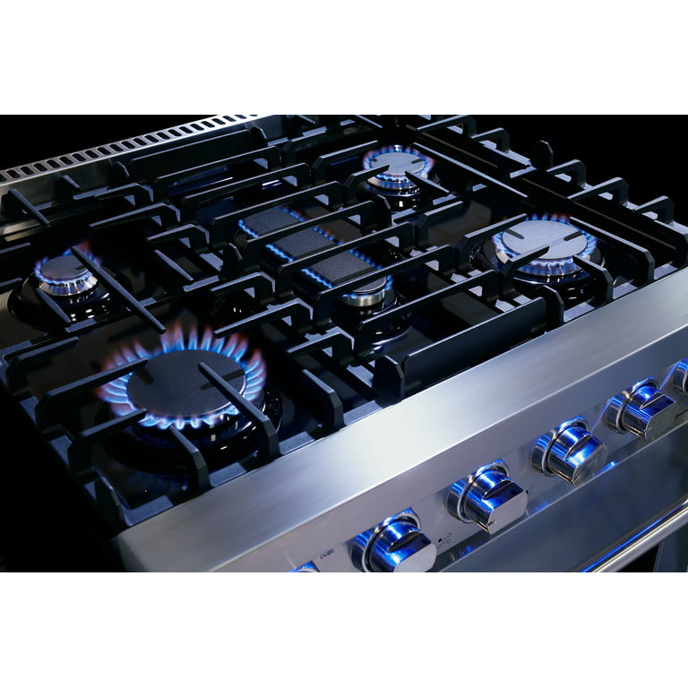 Cosmo 30 Inch 4.5 Cubic Foot Gas Range Kitchen Stove Convection