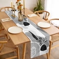 thumbnail image 3 of Table Runner 36 Inches Long for Kitchen Dining, Grey Boho Geometric Dresser Scarf Farmhouse, Dining Table Decorations for Wedding/Parties, Vintage Ethnic Abstract Lines Leaves 13 x 36 In, 3 of 8