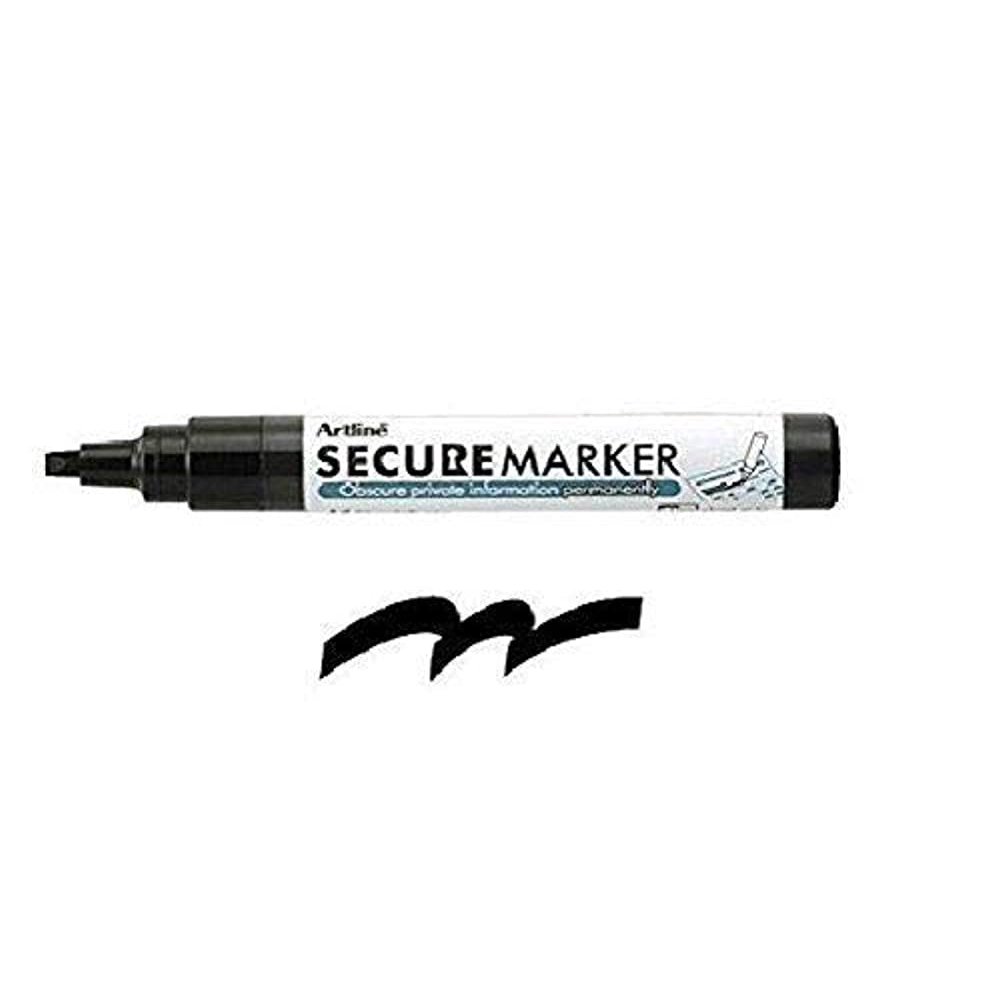 Secure Marker Redacting Pen Blackout Marker Blacks Out Private