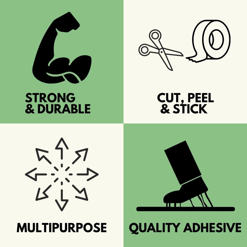 SSBM 1" x 60 Yds Green Painters Tape 5.5 Mil Easy Removal For Walls, Crafts & DIY Projects 96 Rolls