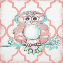 Marmont Hill "Coral Owl" by Reesa Qualia Painting Print on Wrapped Canvas