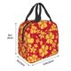 thumbnail image 3 of Easygdp Red Vintage Flowers Bolsa Térmica Premium - Tela Oxford Impermeable, Gran Capacidad, Bolsillo Frontal, Unisex para Trabajo, Escuela, Actividades al Aire Libre y Picnics, 3 of 8