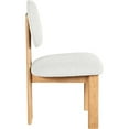 thumbnail image 5 of Pemberly Row 17" Fabric & Wood Dining Chair in Cream (Set of 2), 5 of 9