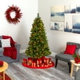 thumbnail image 6 of HomeStock 6ft Rustic Spruce Artificial Christmas Tree with 350 Clear Lights, Pine Cones, and Red Berries for Festive Celebrations, 6 of 7