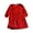 Red, variant on Zwiiyzr Toddler Girls Fall Velvet Tiered Dress Ruffled Long Sleeve A-Line Vintage Party Crew Neck Elegant Tween Twirly Dresses For 2-11 Years Red
