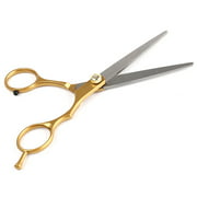 Portable Hairdressing Tool Professional Hairdressing Scissors Hair Cutting Scissors Shear for Barber Salon Home Use Men and Women Hair Styling, Golden