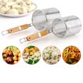 thumbnail image 2 of Monyance Noodle Sieve Stainless Steel Noodle Strainer Basket with Wooden Handle(14.57X5.51X5.51Inches), 2 of 10