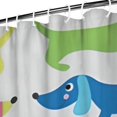 thumbnail image 3 of Colorful Funny Dachshund Shower Curtain 72"x84" ,Bathroom Decorative Shower Curtains Set with 12 Hooks,Modern Waterproof Washable Shower Curtain, 3 of 6