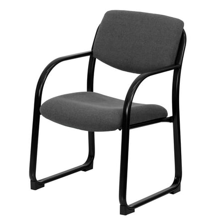 UPC: 0812581010091 | Flash Furniture Gray Fabric Executive Side Reception Chair with Sled Base