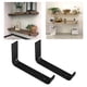 thumbnail image 1 of 2 unids/set soportes de estante en apariencia de L para arte resistente soporte de pared Incluye que cuelgan Cocina Oficina BLESIY Soporte de estante de pared, 1 of 8