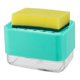 thumbnail image 3 of Dispensador de Jabón de Cocina con Caja de Jabón con Soporte para Esponja de Drenaje Cian, 3 of 8