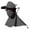 Black, variant on Four In Summer Cycling Face with Ice Silk Scarf Sun Shield for Outdoor Riding Full Face Gear