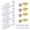 Gold-4, variant on Disposable Ear Piercing Kit with Studs for Ears, Nose, and Lips, Set of 4, White