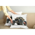 thumbnail image 3 of Ambesonne Cartoon Throw Pillow Cover 2 Pack, Monster Truck Racing, 20", Multicolor, 3 of 6