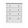 thumbnail image 4 of Anson 4-Drawer Chest, Rustic White and Brown, 4 of 10