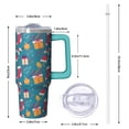 thumbnail image 2 of Christmas Day 30oz Stainless Steel Coffee Cup with Handle and Straw Lid, Winter Insulated Leak Proof Holiday Tumbler, Gift for Adults, 2 of 5