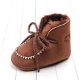 thumbnail image 7 of SYNPOS Newborn Baby Girls Cotton Soft Sole Winter Warm Snow Boots Infant Toddler Mid Calf Snow Boots 0-12 Months, 7 of 7