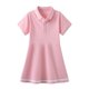 thumbnail image 4 of Odeerbi Vestido de Tenis de Niñas de Color Sólido Manga Corta Vestido de Golf Uniforme de La Escuela Casual de Línea A, 4 of 8
