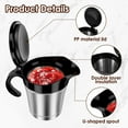 thumbnail image 2 of Txkrhwa 16 Oz Gravy Warmer Pitcher, Double Insulated Gravy Boat, Stainless Steel Gravy Sauce Jug with Plastic Hinged Lid, for Family Dinner Thanksgiving, Halloween, Christmas, Birthday Party, 2 of 10