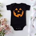 thumbnail image 4 of XAOFW Halloween Romper For Baby Girls boys short sleeve crewneck cartoon Pumpkin print bodysuit For Infants Toddlers versatile Onesie 0-3 Months, 4 of 4
