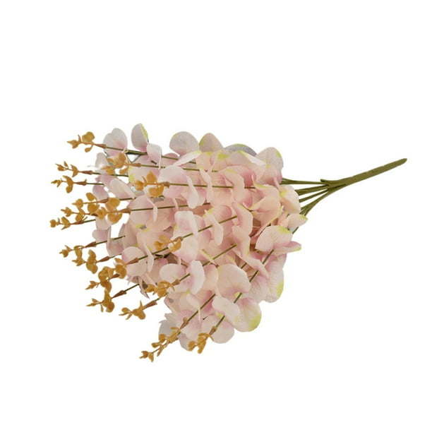 Cateissary Flor artificial 20 cabezas 5 ramas 50 cm Dormitorio interior Hotel Club de bodas Simulación decorativa Flores falsas Rosa Jardín y Patio Rosa claro