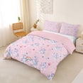 thumbnail image 2 of Erosebridal Kawaii Unicorn Kids Queen Duvet Cover Set,Pink Loves Balloon Blue Stars Print Bedding For Girls,Reversible Pink 3pcs,No Comforter, 2 of 6