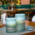 thumbnail image 6 of ALAZA Mushrooms Grasses Landscape 2 PCs LED Flickering Flameless Candles with Remote Timer Battery Operated Candle, 6 of 7
