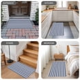 thumbnail image 6 of Navy Blue Striped Door Mat&nbsp;Indoor Outdoor Entrance, Non Slip Rug for Kitchen Bathroom Entryway Rug, Farmhouse Striped Geometric Art Washable Doormat Floor Mat for Office Home Decor 24x36 Inch, 6 of 8