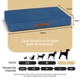 thumbnail image 4 of Cama Antiestrés de Foam ESQUIMAL Azul Lavable para Mascota, 4 of 6