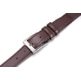 thumbnail image 3 of Marino’s Men Genuine Leather Dress Belt with Single Prong Buckle - Chocolate Brown - 30, 3 of 4