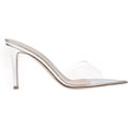 thumbnail image 3 of Women's Clear Pointed Open Toe Stiletto Heel Slide Sandals – Fashion Slip On Transparent Strap High Heels Mules for Party Wedding Prom, 3 of 13