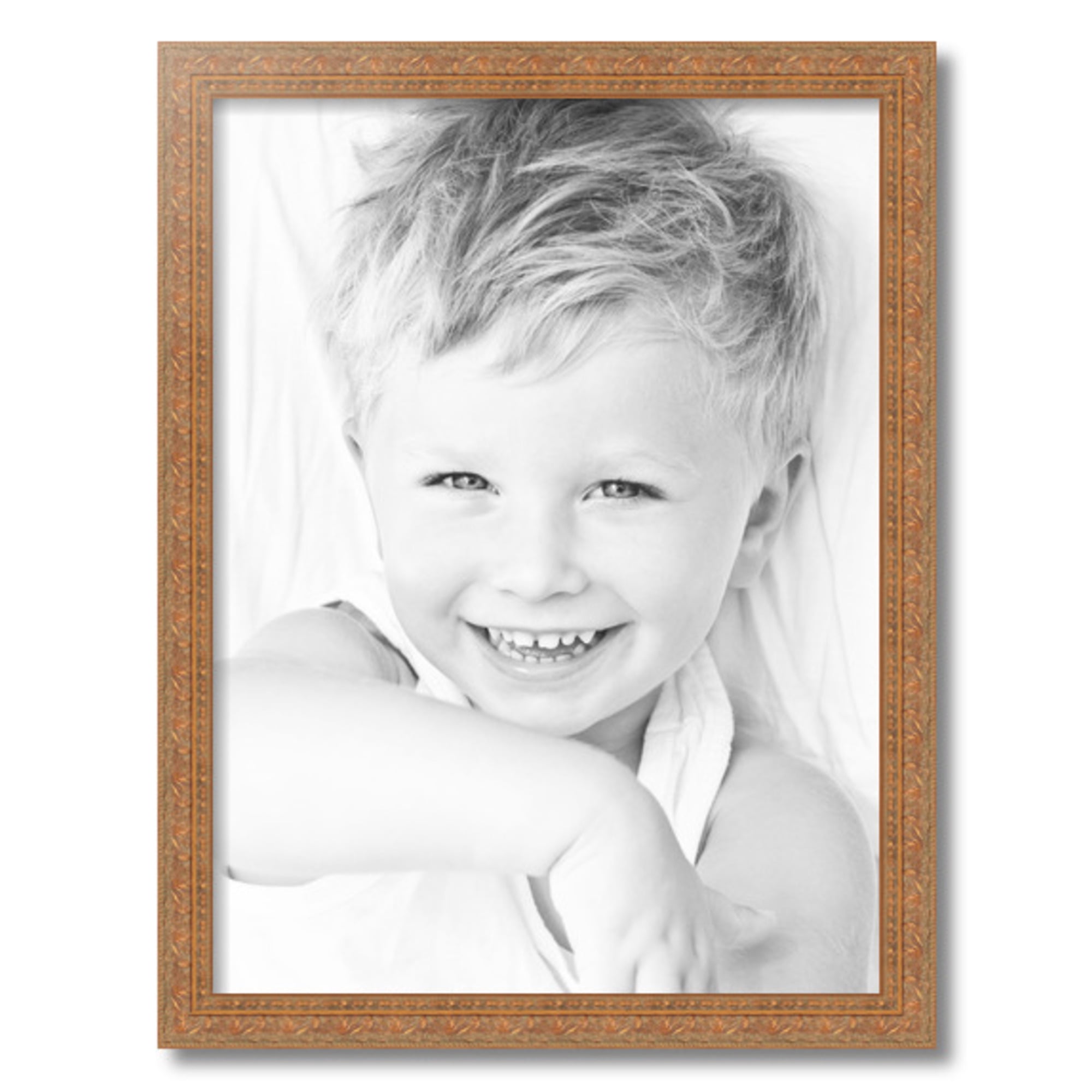 ArtToFrames 18" x 24" Gold Victorian Emboss Picture Frame, 18x24 inch Gold Wood Poster Frame (WOM-5081)